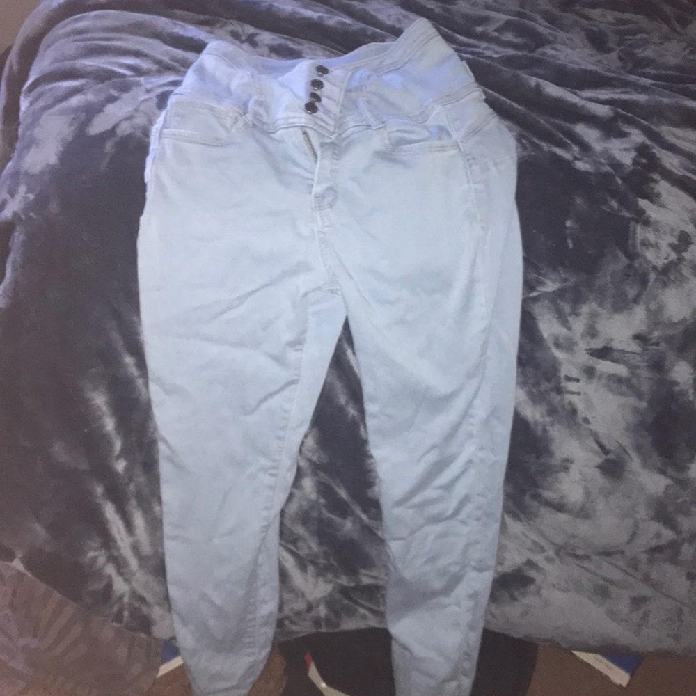 New Fashion Nova Wax Blue Jeans